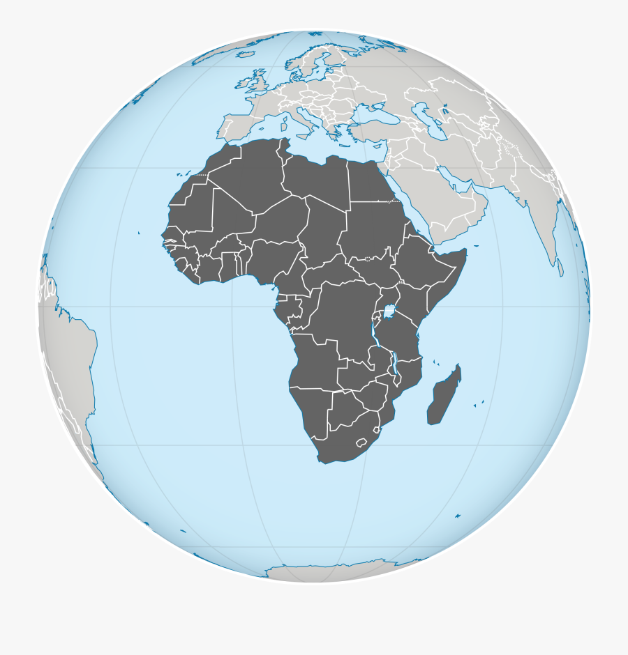 Free Photo Africa Map - Africa On A Globe Png, Transparent Clipart