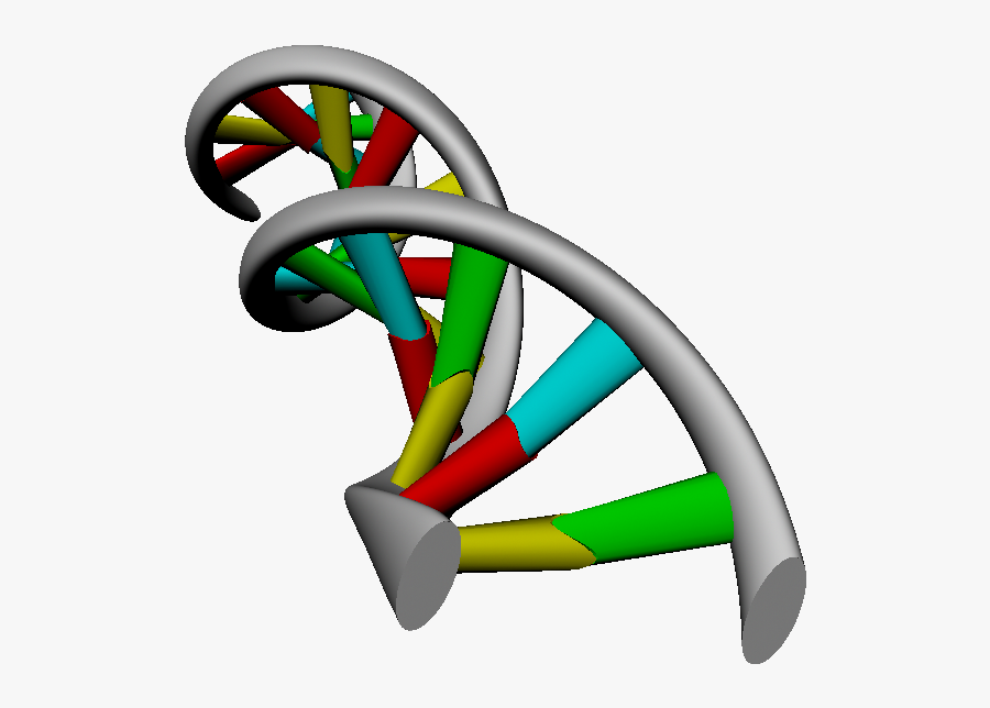 3d Dna Strand Rendering - Dna Svg 3d, Transparent Clipart