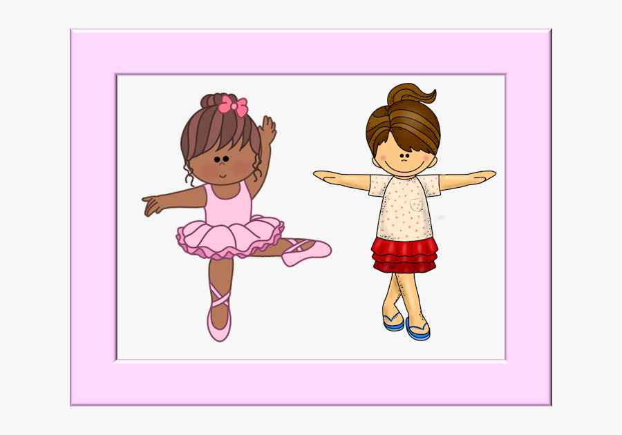 Desenho De Bailarina Colorida, Transparent Clipart
