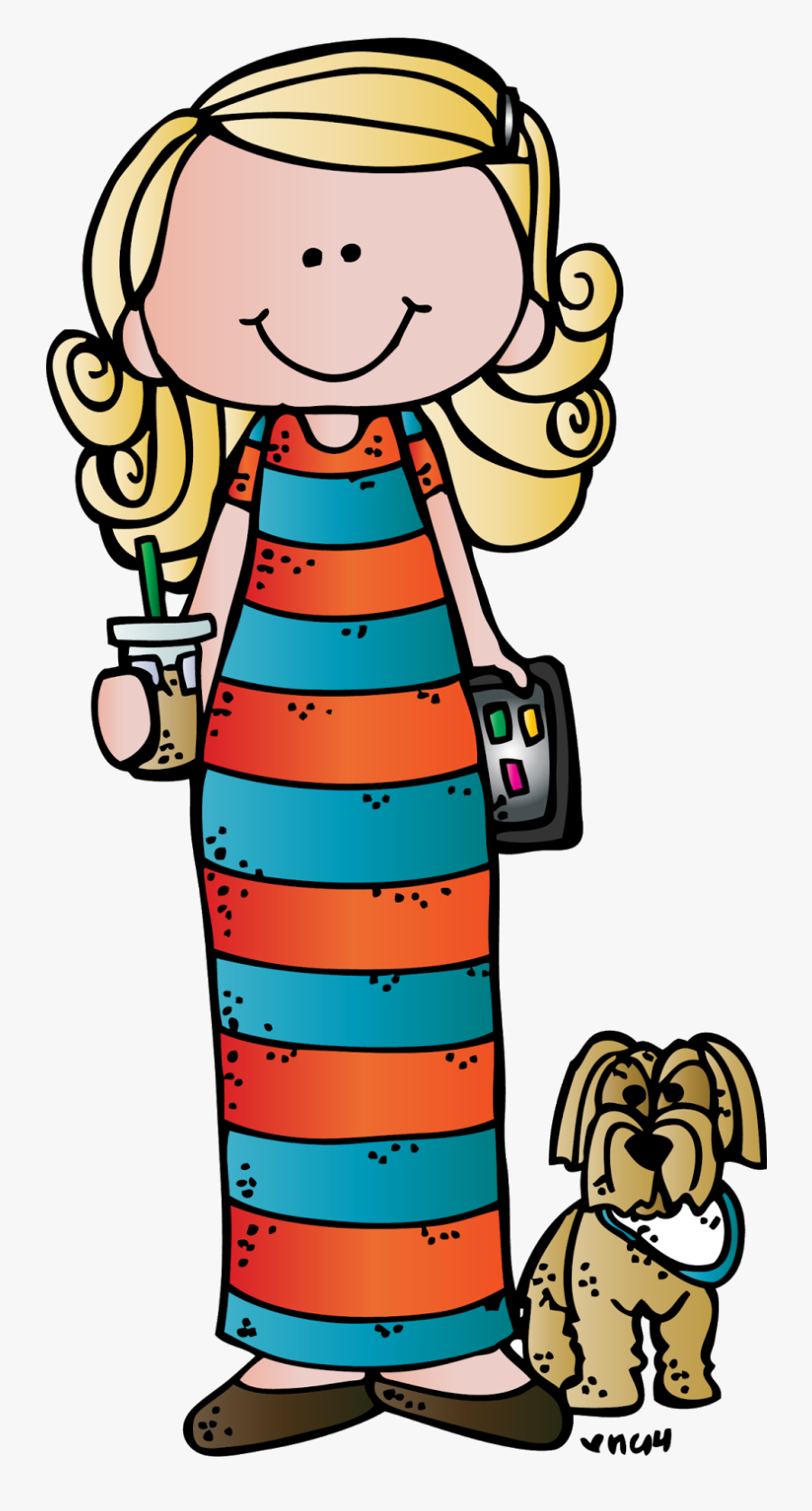 The Sassy School Teacher Quick And Easy Valentine Gifts - Melonheadz Blonde Teacher Clipart, Transparent Clipart