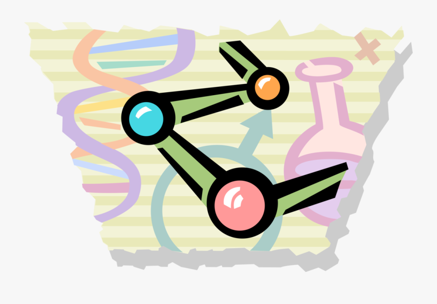 Vector Illustration Of Science Molecule With Laboratory - Circle, Transparent Clipart