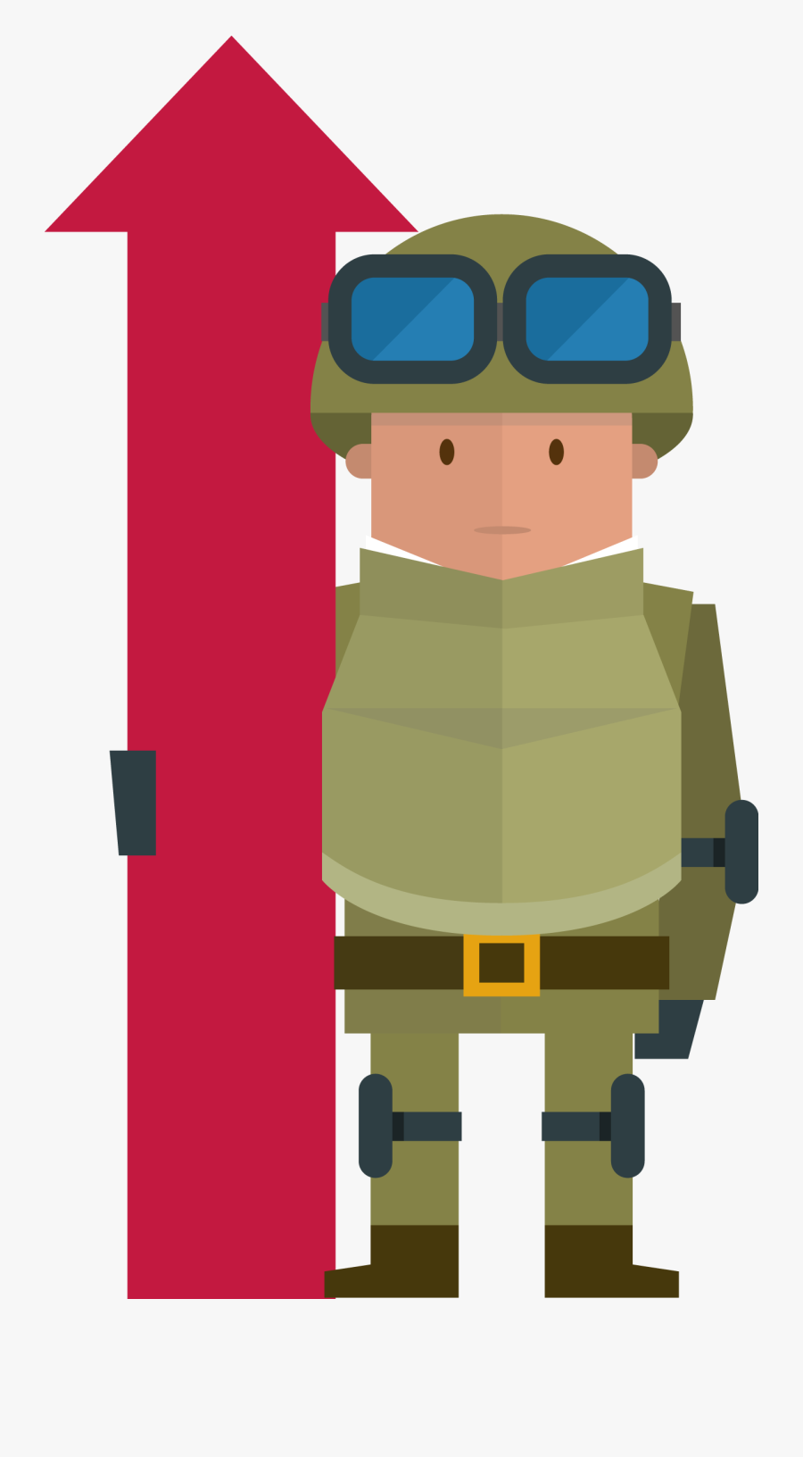 Quick Military Translation - Soldiers Flat Vector, Transparent Clipart