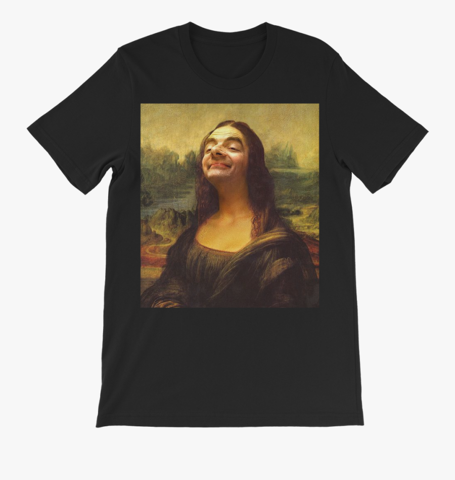 Mr Bean"s Face On The Mona Lisa ﻿classic Kids T-shirt - Rowan Atkinson Mona Lisa, Transparent Clipart