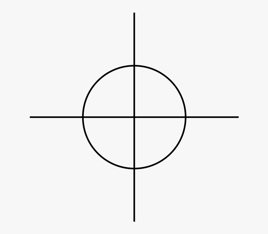 Thin Crosshair Png, Transparent Clipart