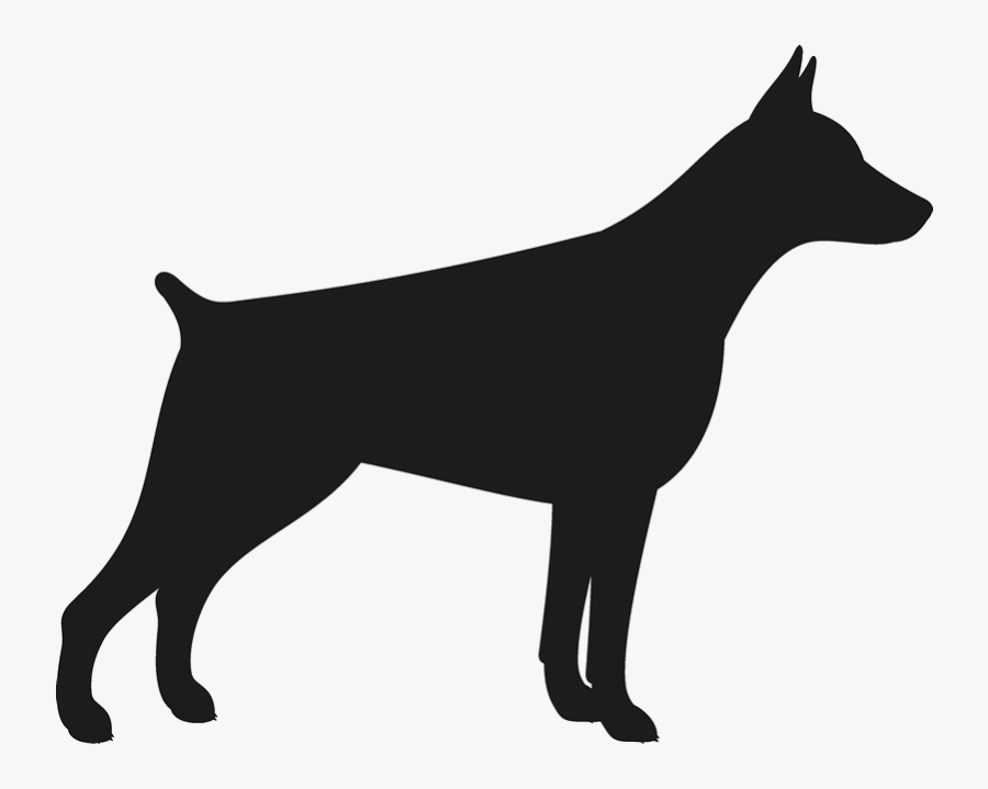 Transparent Doberman Clipart - Identify The Dog Breed By Its Silhouette Quiz Answers, Transparent Clipart