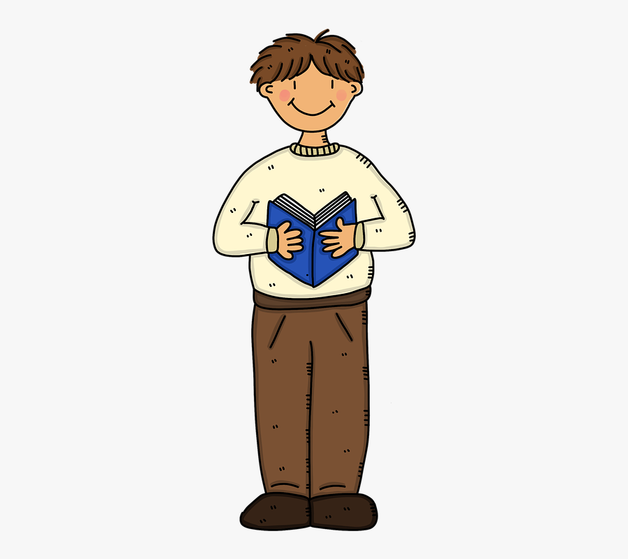 Reading, School, Books, Read, Knowledge, Library - Cartoon, Transparent Clipart