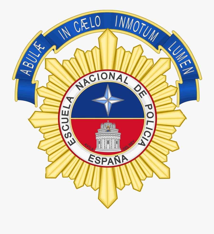 Filenational Police Academy Spainsvg Wikimedia Commons - Logo Policia Nacional España, Transparent Clipart