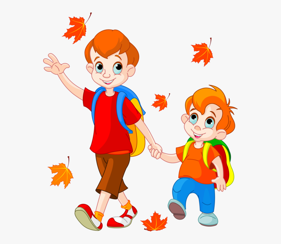 Go To School Cartoon, Transparent Clipart