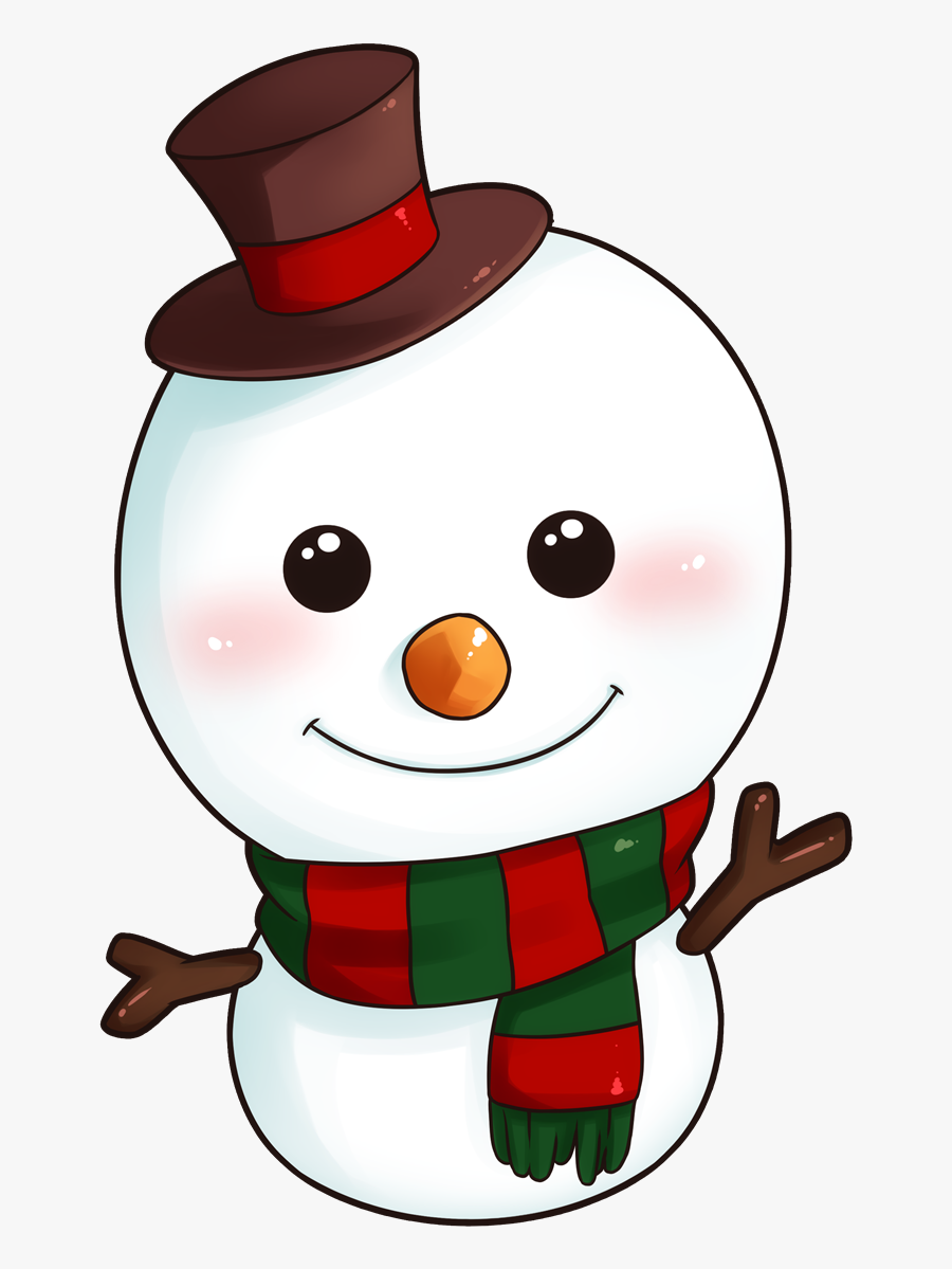 Snowman Images Of Clipart Clipartxtras Transparent - Cute Snow Man Cartoon, Transparent Clipart