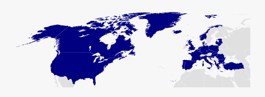 Clip Art Member States Of Wikipedia - Organization Of American States Map, Transparent Clipart
