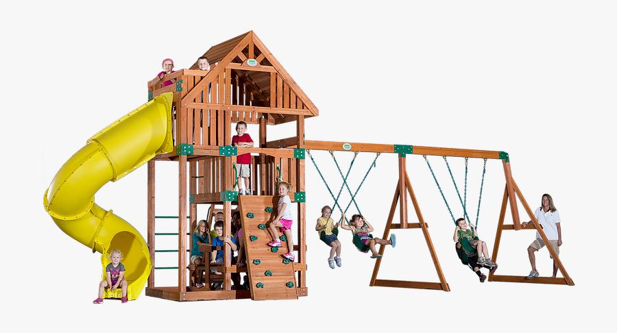 Excursion Wooden Swing Set - Swing, Transparent Clipart