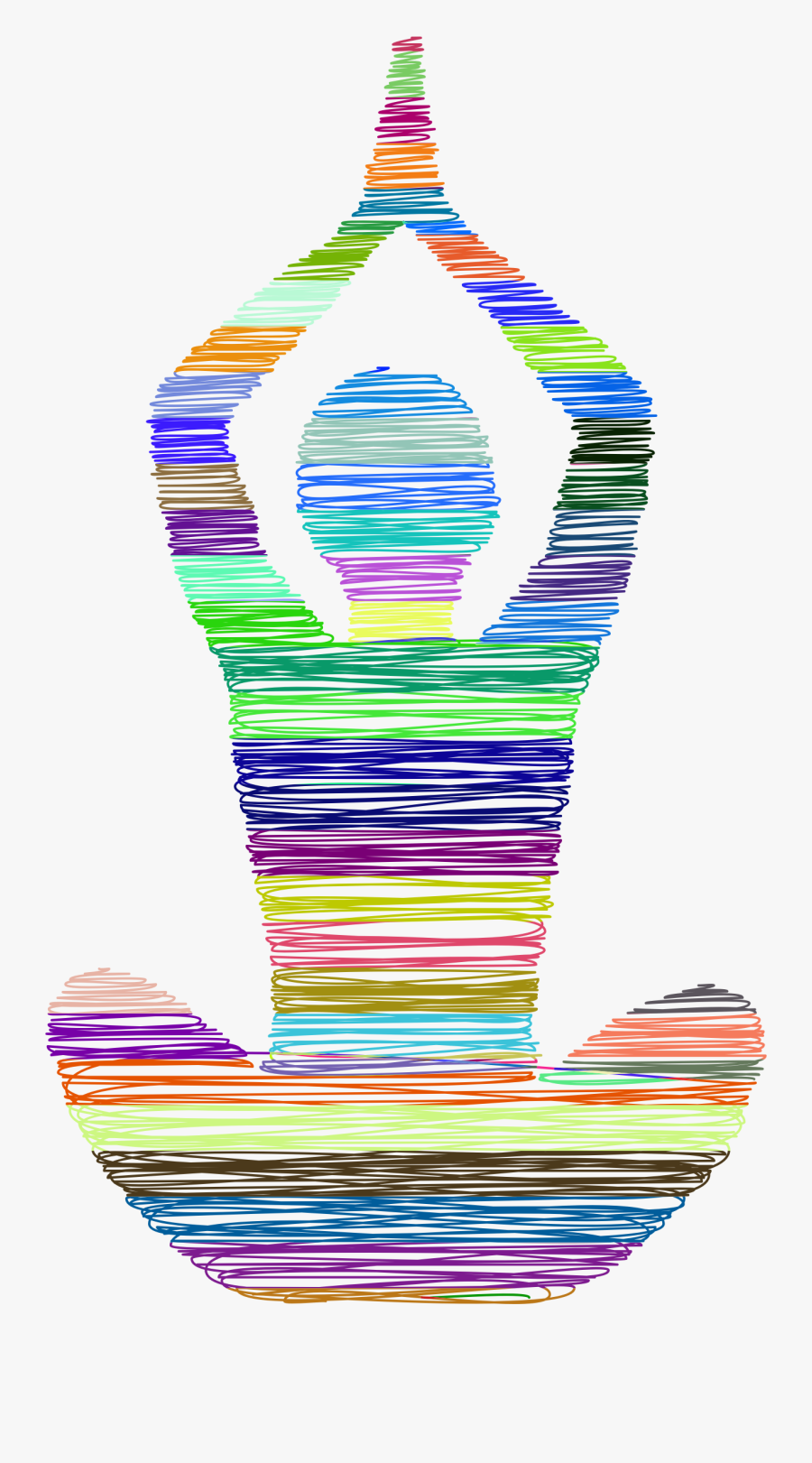 Colorful Yoga Clipart - Silhouette Transparent Yoga Poses, Transparent Clipart