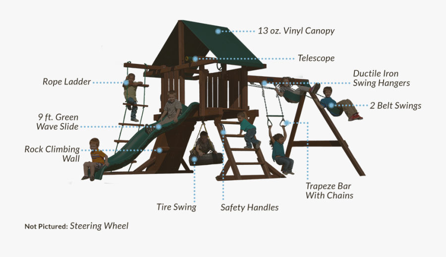 Clip Art Two Swing Set Playnation - Playground Slide, Transparent Clipart