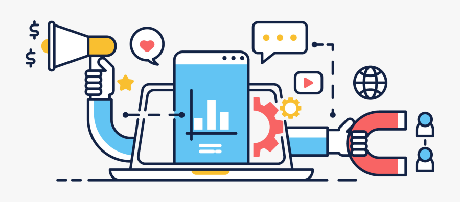 Marketing - Marketing And Sales Workflow, Transparent Clipart