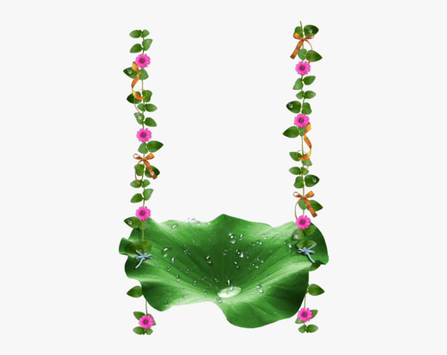 Ftestickers Fantasyart Lilypad Swing Cute Freetoedit - Flower Swing Png Hd, Transparent Clipart