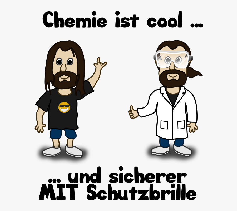 Chemie Ist Cool - Wear Safety Goggles Clipart, Transparent Clipart