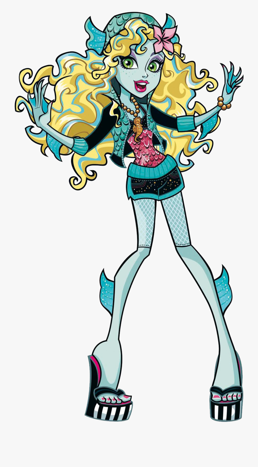 Lagoona Blue Is The Daughter Of A Sea Creature - Personagens De Monster High, Transparent Clipart