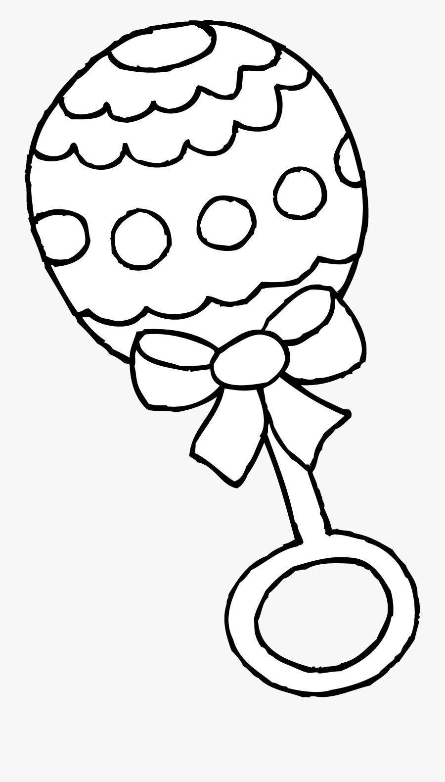 Transparent Baby Clip Art - Black And White Cartoon Baby Stuff, Transparent Clipart