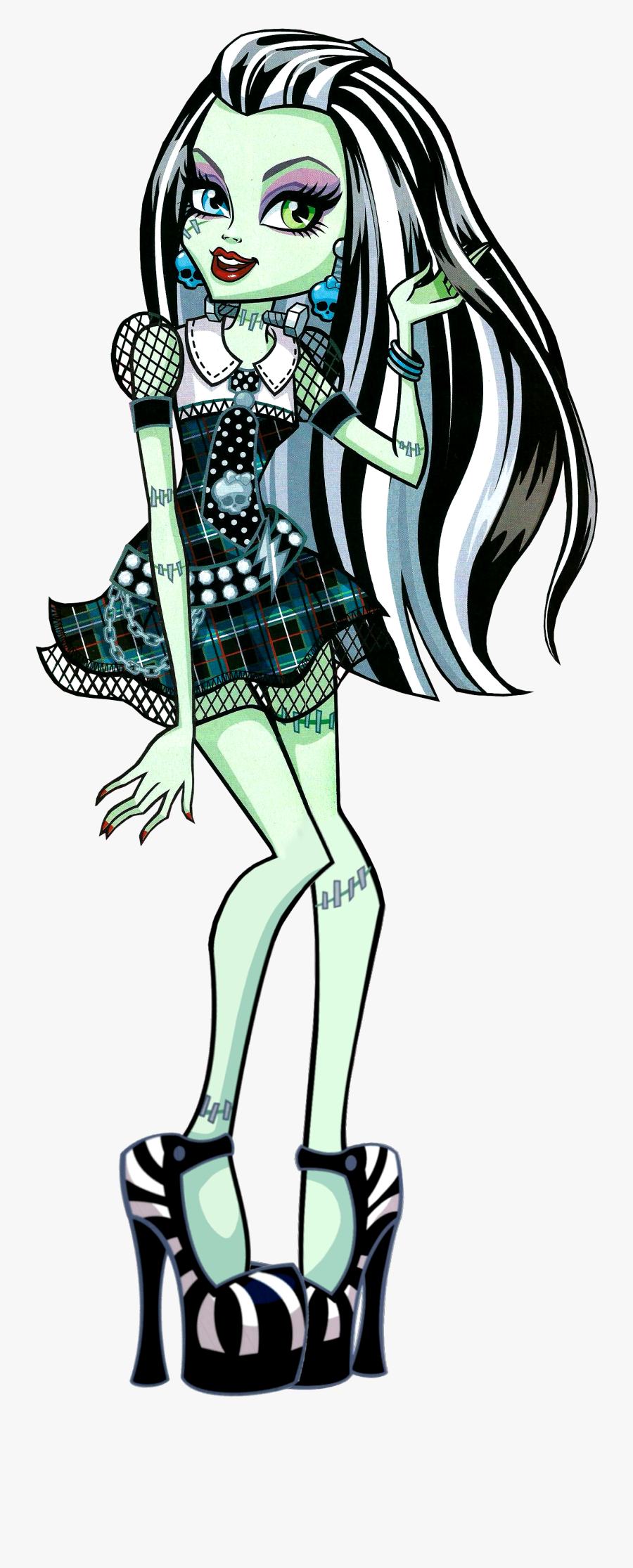 Frankie Stein Frankie Stein Is The Daughter Of Frankenstein"s - Monster High Frankie Stein Cartoon, Transparent Clipart
