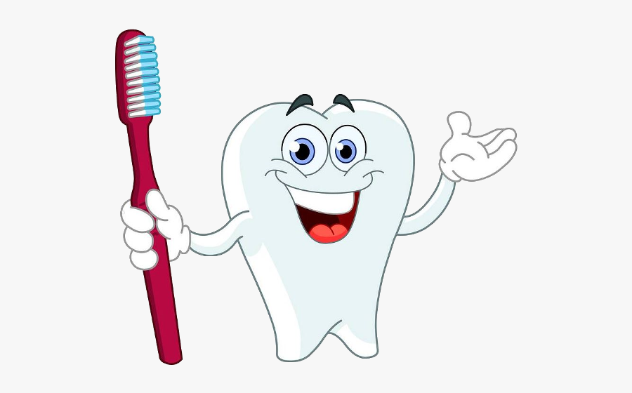 Clip Art Odontologia De Desenhos Animados - Keeping Our Teeth Clean, Transparent Clipart