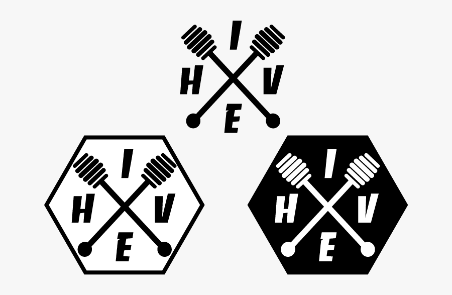 Hive Cross Logo Banco Honeysticks Cross Hive Illustrator - Graphic Design, Transparent Clipart