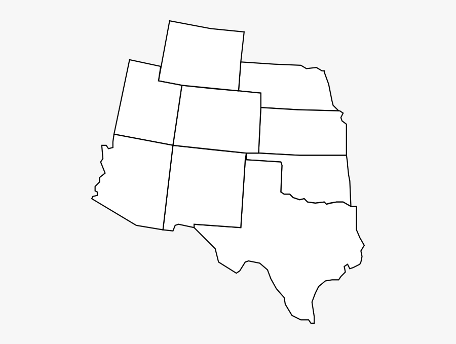Colorado Map With Surrounding States Svg Clip Arts - St Louis Located, Transparent Clipart