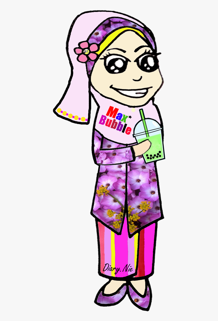 **i Love Bubble Tea Too, Transparent Clipart