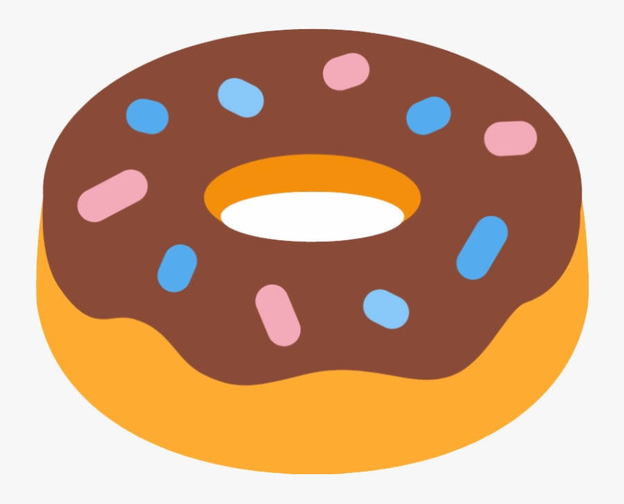 Donut Clipart Doughnut Transparent Background Emoji - Transparent Background Donut Clipart, Transparent Clipart