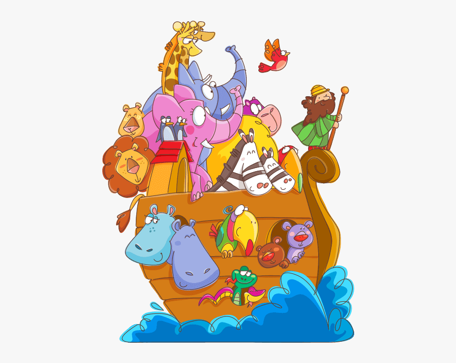 Transparent Noah Ark Clipart - Noah's Ark Cartoon Drawing, Transparent Clipart