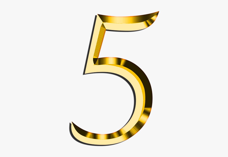 Five Largest United Stated Mining Companies By Revenue - Golden Number 5 Png, Transparent Clipart