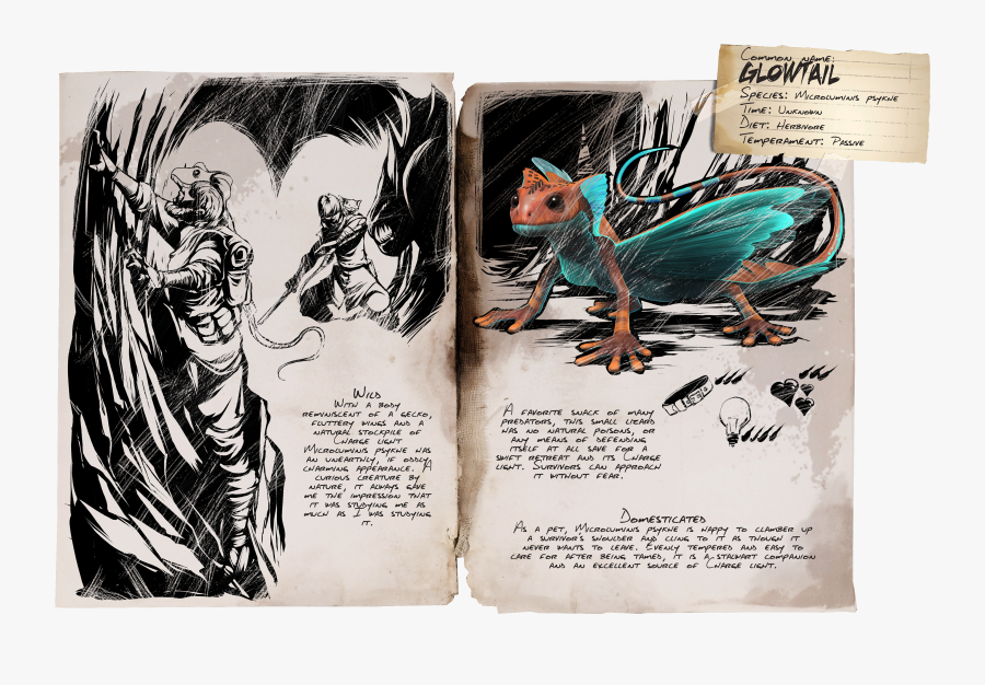 Clip Art Ark Lizard - Glowtail Ark, Transparent Clipart