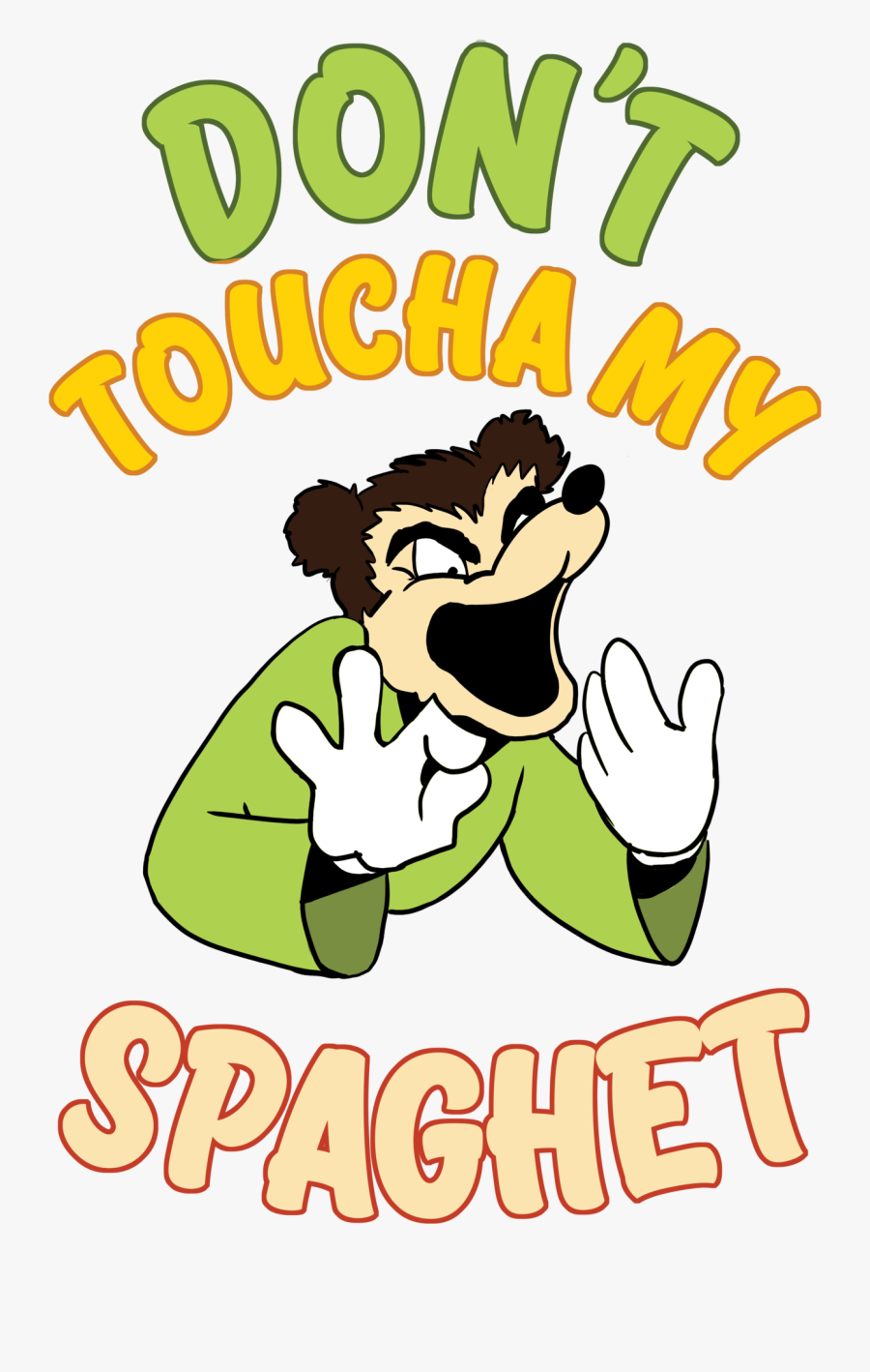 This Is A Warning To Stay Away From My Food In General - Cartoon, Transparent Clipart