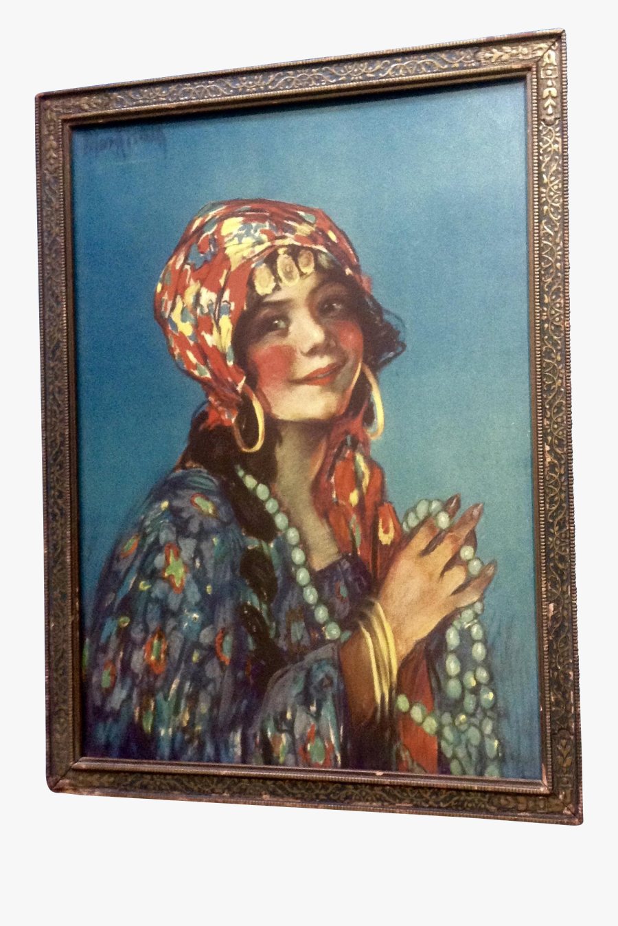 Clip Art Old Gypsy Woman - Picture Frame, Transparent Clipart