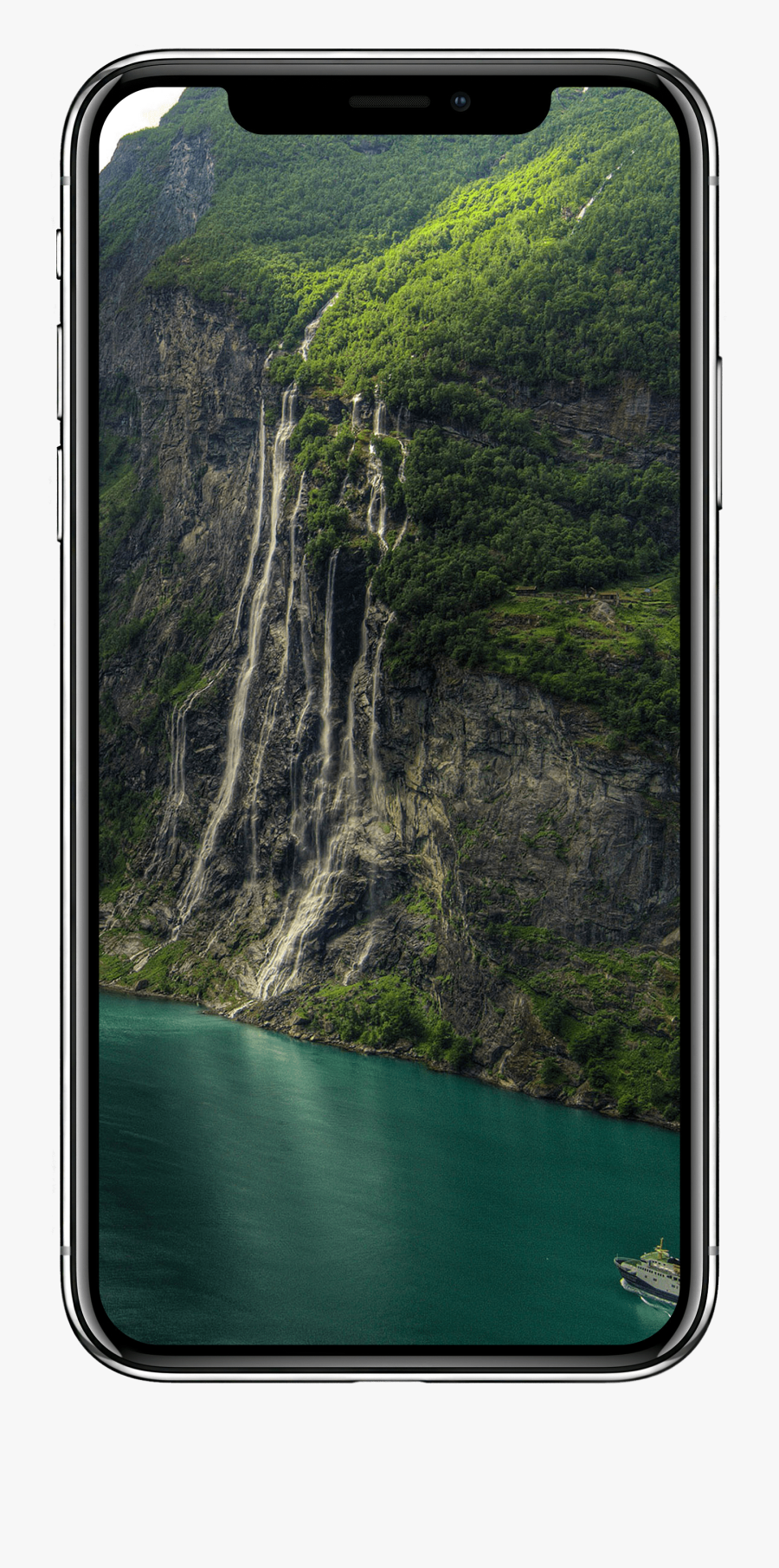 Transparent Fjord Clipart - Geirangerfjord, Seven Sisters Waterfall, Transparent Clipart