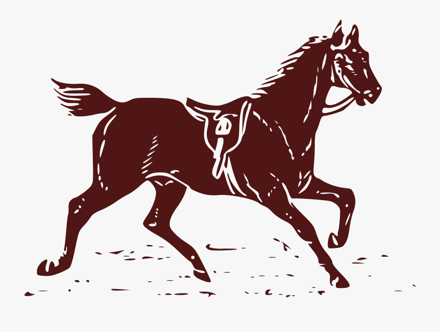 English Riding,pony,livestock - Horse With Saddle Art, Transparent Clipart