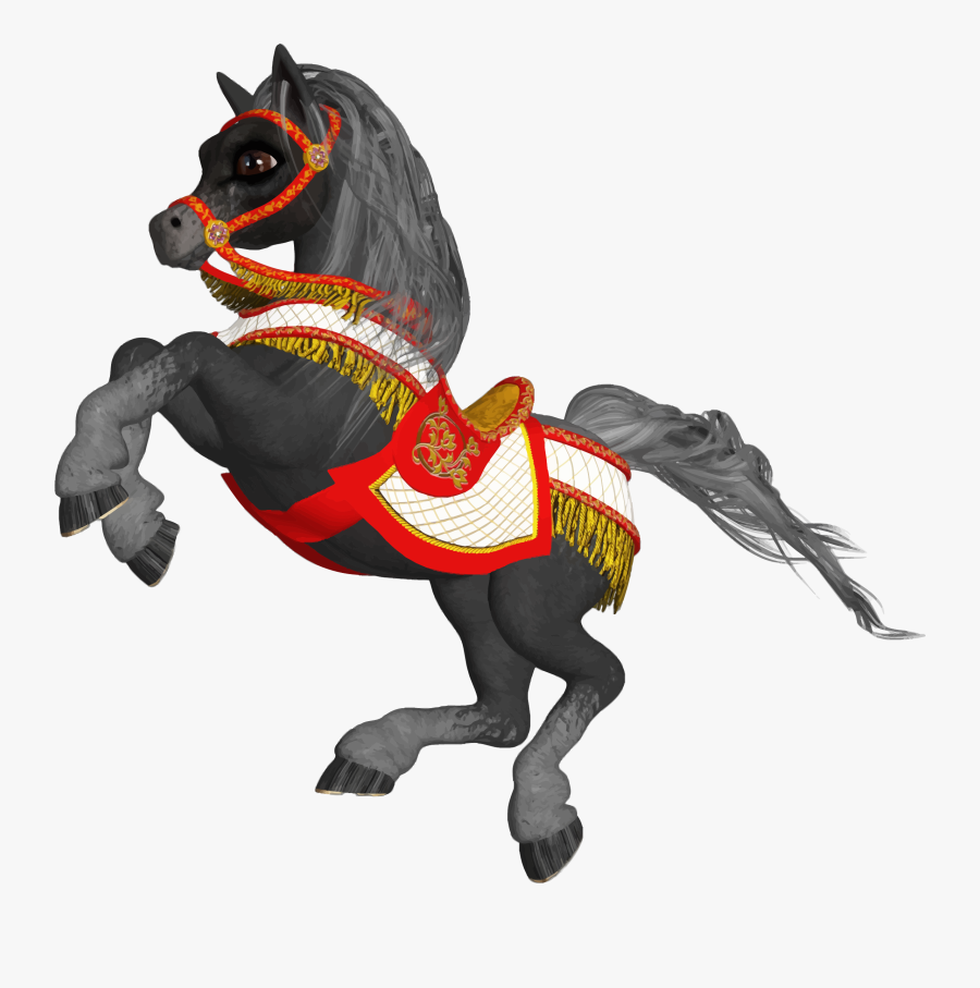 Cartoon, Equine, Horse, Pony, Ride, Saddle - Caballos De Dibujitos Animado, Transparent Clipart