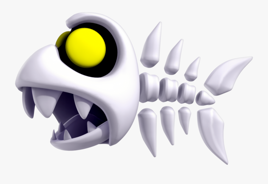 Fish Bone Mario, Transparent Clipart