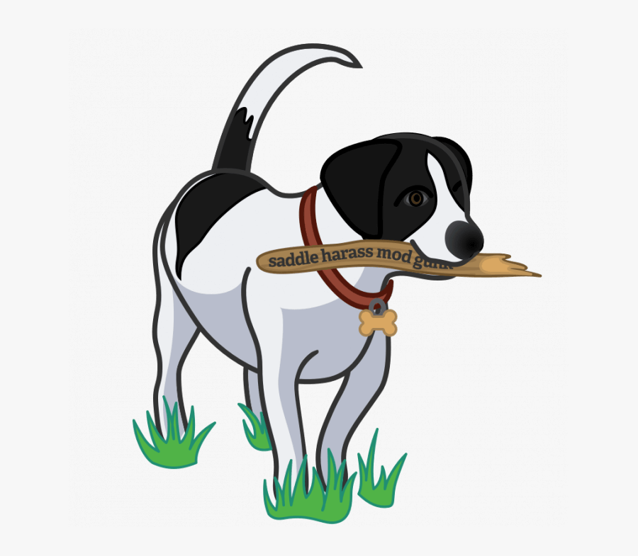 Dog Holding Stick Representing Master Password - Dog Catches Something, Transparent Clipart