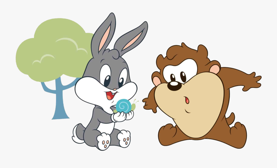 Bugs Bunny & Taz - Baby Taz And Bugs Bunny, Transparent Clipart