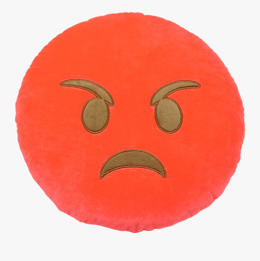 Facebook Angry Face Emoji - Pumpkin, Transparent Clipart