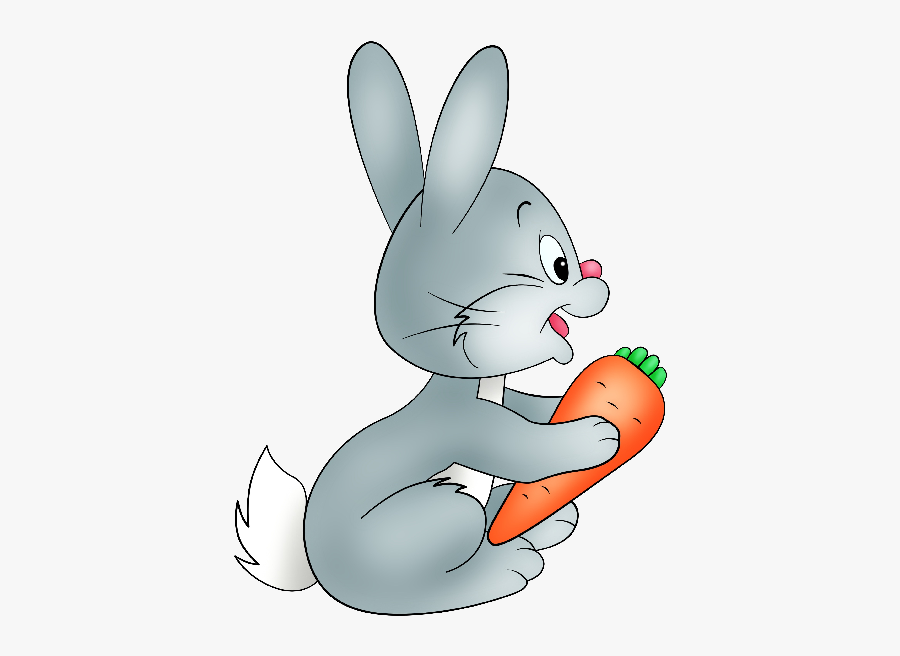 Bugs Bunny Easter Hare - Rabbit Cartoon Png, Transparent Clipart