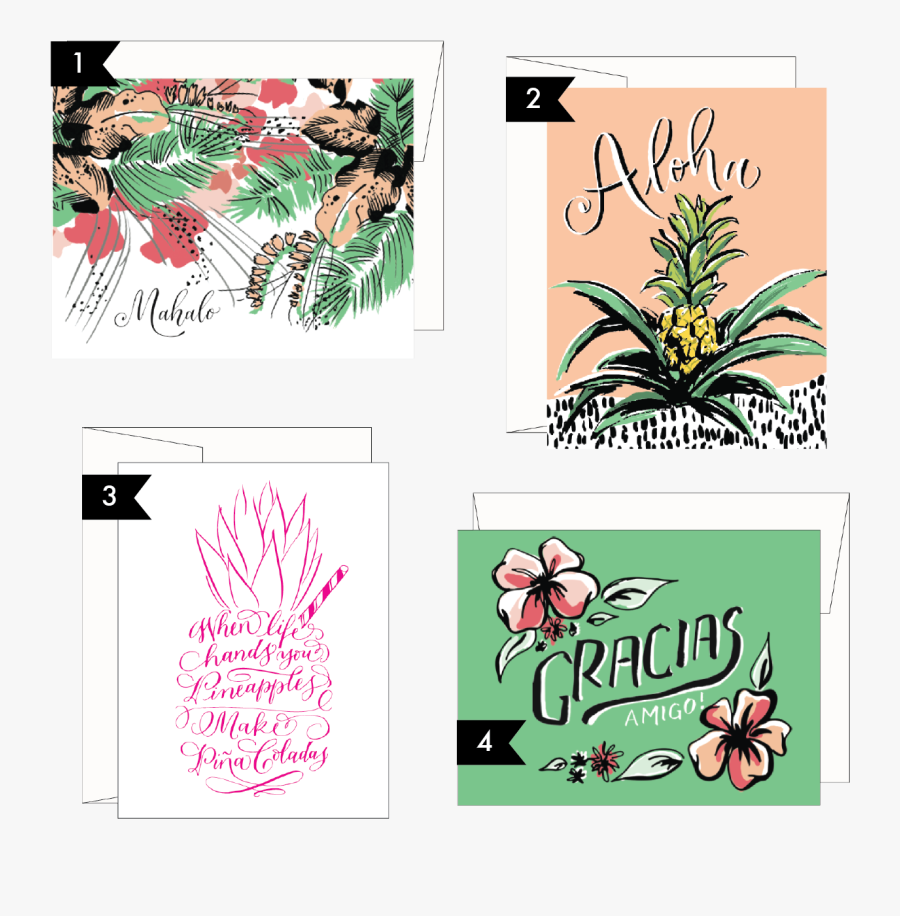 Clip Art Big Summer Card - Illustration, Transparent Clipart