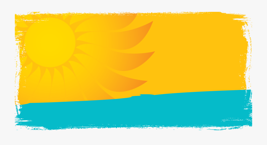 Illustration Of Glowing Sun On Yellow Background With - Summer Background Design Png, Transparent Clipart