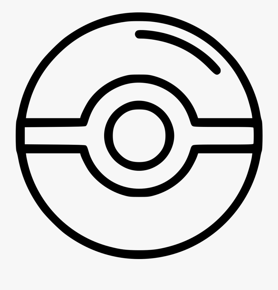 Pokemon Ball Game Cartoon Kids Fun Comments Spiral- - Pokemon Ball Cartoon Black And White, Transparent Clipart