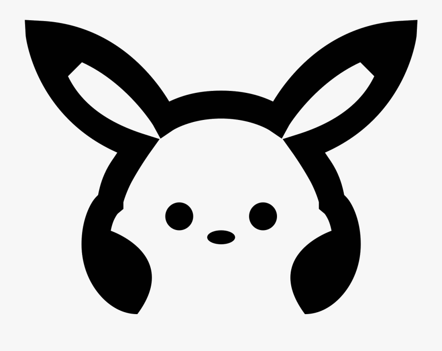 This Icon For Pokemon Is An Image Of Pikachu - Pokemon Icons Black And White, Transparent Clipart