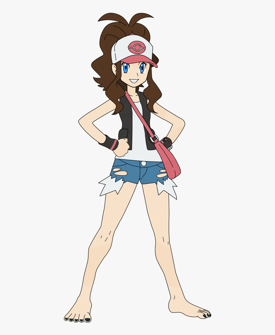Transparent Girl Walking Clipart - Misty Pokemon Black And White, Transparent Clipart