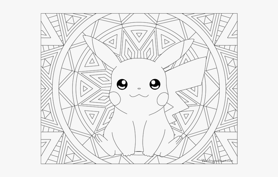 Hard Pokemon Coloring Pages Adult Pokemon Coloring - Pokemon Coloring Pages, Transparent Clipart