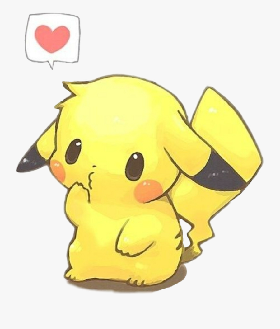 #pika #pikachu #yellow #red #white #black #pokemon - Imagenes Tumblr De Pikachu, Transparent Clipart