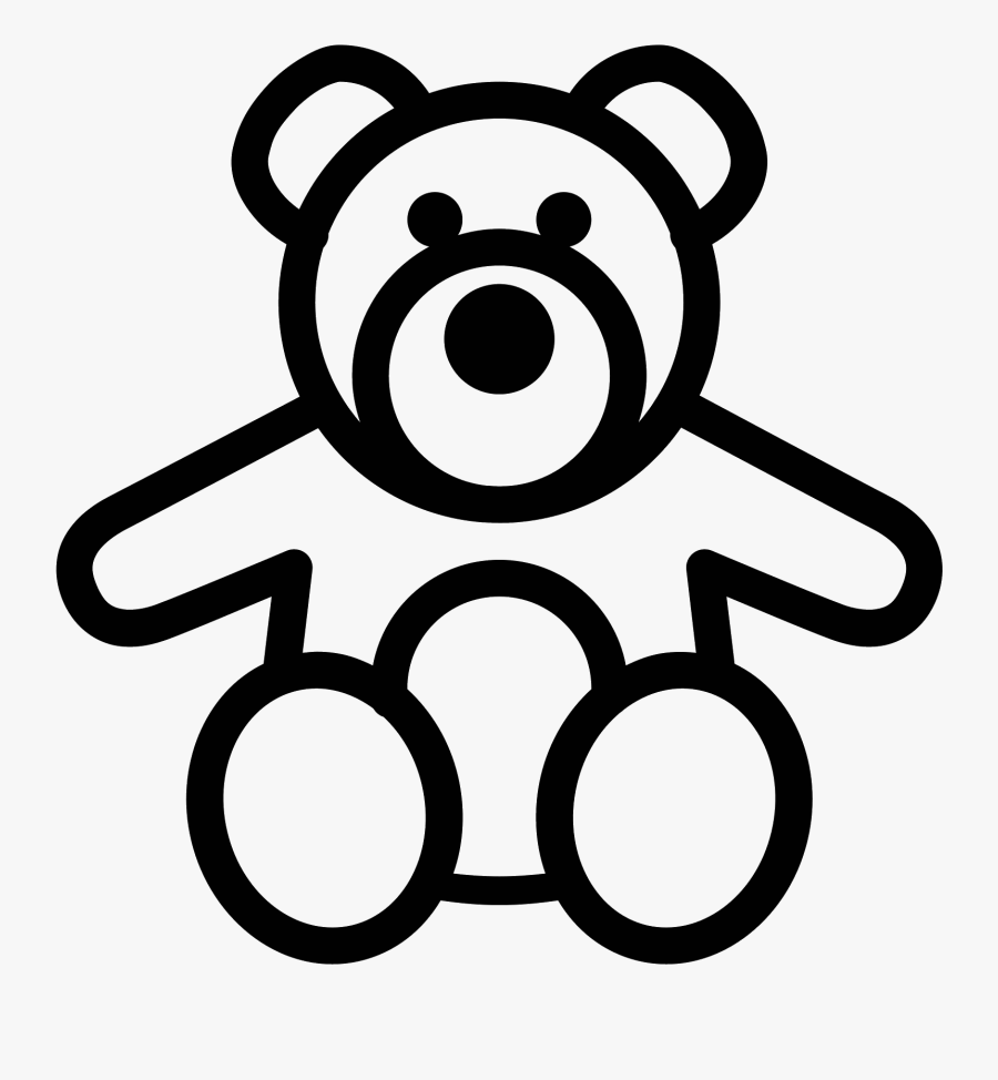 Teddy Bear Arms Line Art Png Transparent - Png Time Icon, Transparent Clipart