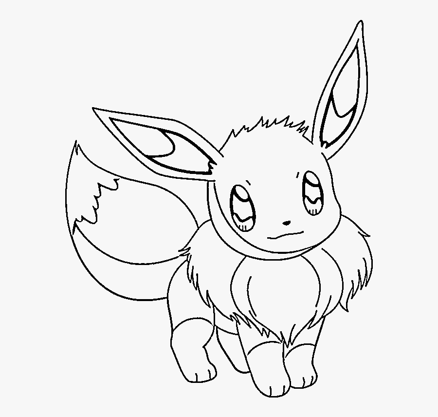 Pokemon Eevee Coloring Pages - Evie Coloring Pages Pokemon, Transparent Clipart